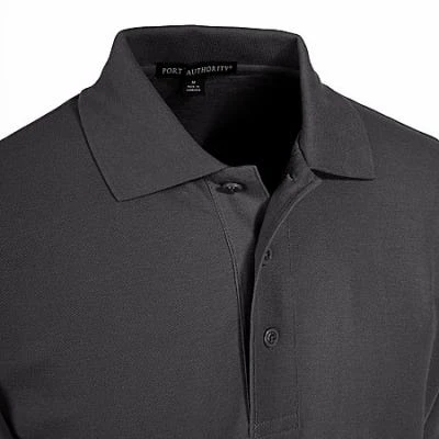 Port Authority Shirts: K500 BLK Silk Touch Black Sport Shirt