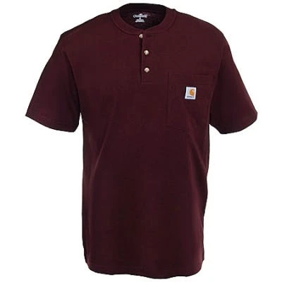 Carhartt Shirts: Men's Port K84 PRT Cotton Workwear Henley Shirt