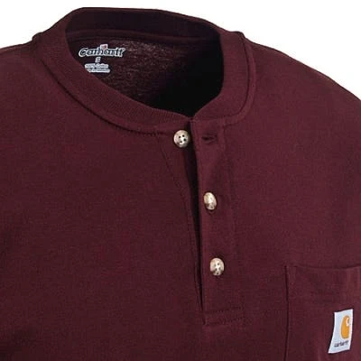 Carhartt Shirts: Men's Port K84 PRT Cotton Workwear Henley Shirt - Image 3