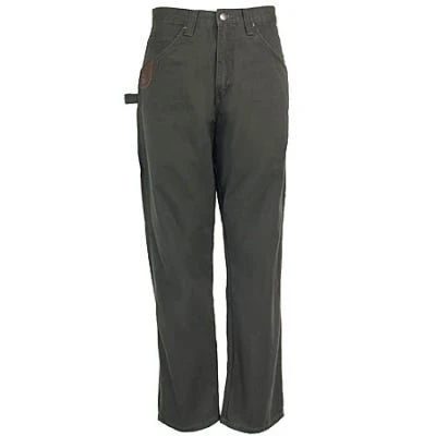 Wrangler Riggs Jeans: Men's Loden Green 3W020 LD Cotton Ripstop Carpenter Jeans - Image 4