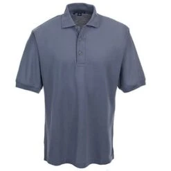 Port Authority Shirts: K500 STG Men's Grey Silk Touch Polo Shirt