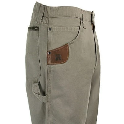 Wrangler Riggs Jeans: Men's Dark Khaki 3W020 DK Cotton Ripstop Carpenter Jeans - Image 3