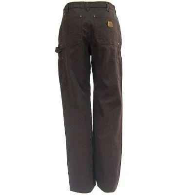 Carhartt Jeans: Men's B136 DKB Double Front Duck Dungaree Pants - Image 2