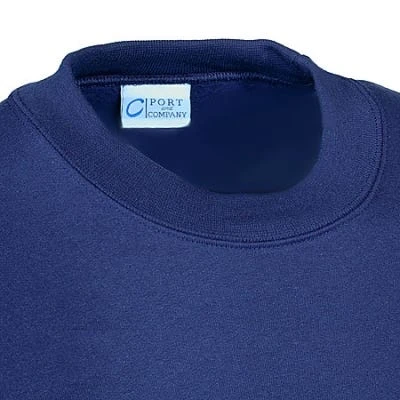 Port & Company Sweatshirts: Men's Navy PC90 NAV Crewneck Sweatshirt - Image 3