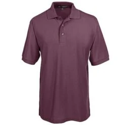 Port Authority: Silk Touch Men's Burgundy Knit Shirt K500 BRG