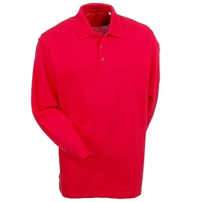 5.11 Tactical Shirts: Men's Red Cotton Polo Shirt 42056 477 - Image 4