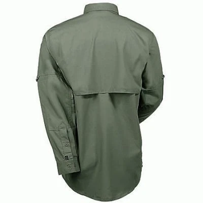 5.11 Tactical Shirts: Men's Green Cotton Work Shirt 72157 182 - Image 3