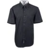 Port Authority Shirts: S508 BLK Men's Black Short Sleeve Button Down Shirt