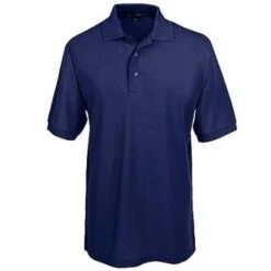 Port Authority Shirts: Silk Touch Navy Knit Polo Shirt K500 NVY