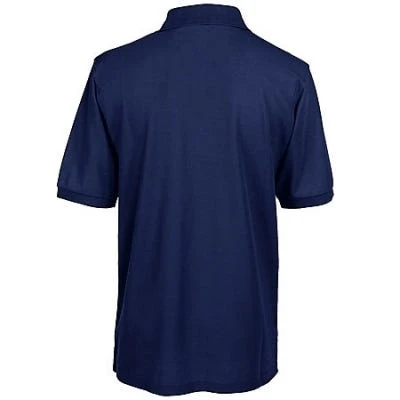 Port Authority Shirts: Silk Touch Navy Knit Polo Shirt K500 NVY - Image 3