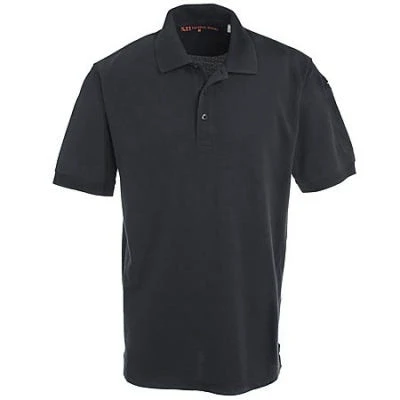 5.11 Tactical Shirts: Men's Black Cotton Polo Shirt 41060 019