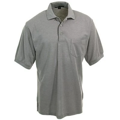 Port Authority Shirts: Men's Silk Touch Grey Polo Shirt K500P GRY