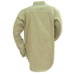 Wrangler Riggs Shirts: Men's Khaki 3W501 KH Cotton Twill Long Sleeve Work Shirt