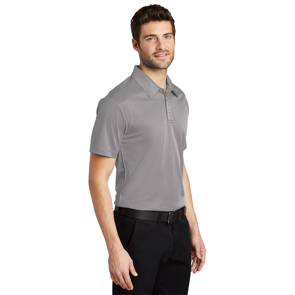 Port Authority Shirt: Men's K540 GRY Gusty Grey Silk Touch Performance Polo