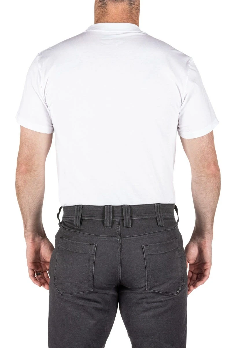 5.11 Tactical Shirts: Men's 40016 010 Utilit-T 3 Pack White Cotton Shirt - Image 2