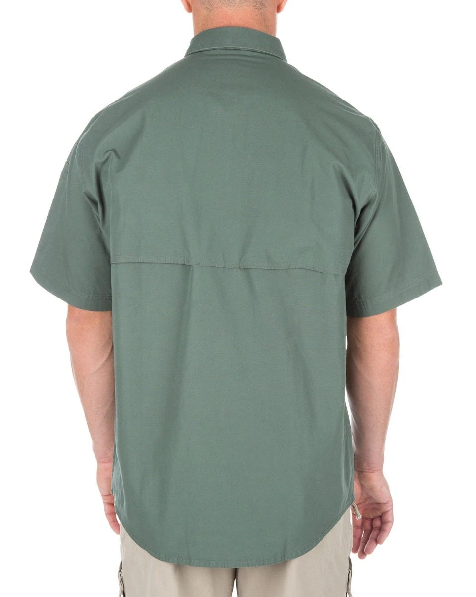 5.11 Tactical Shirts: Men's Green Cotton Uniform Shirt 71152 182 - Image 3
