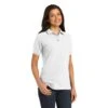 Port Authority Shirts: Women's White Cotton Knit Polo Shirt L420 WHT