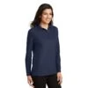 Port Authority Shirts: Women's Navy Long Sleeve Polo Shirt L500LS NVY