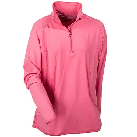 Sport-Tek Pullover: Ladies LST850 DRS Dusty Rose 1/2 Zip Pullover - Image 3