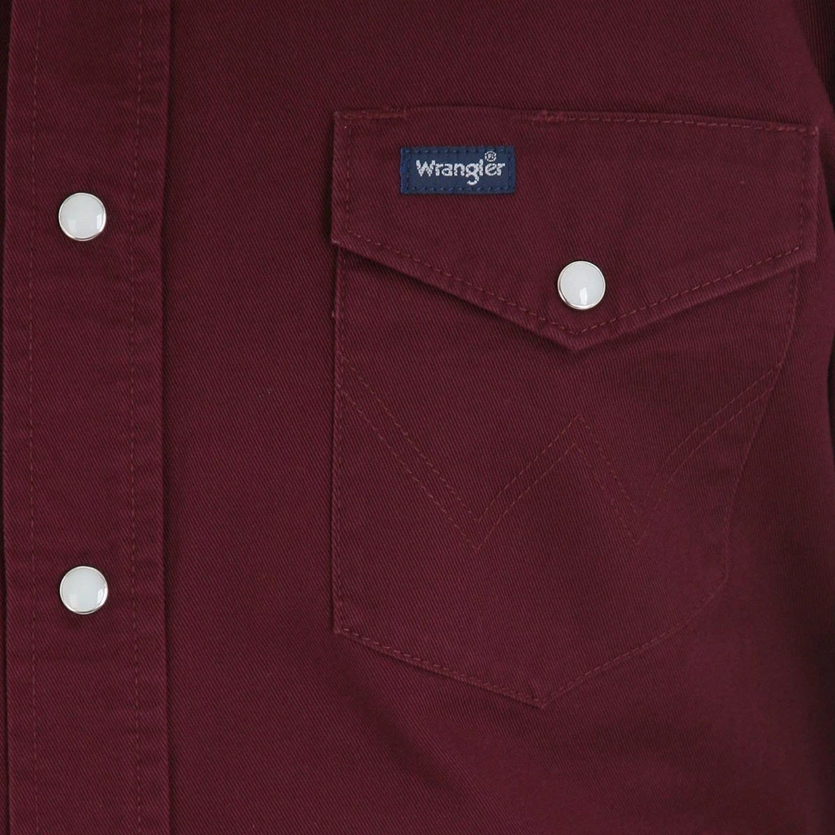 Wrangler Shirts: Men's MS70719 Red Oxide Authentic Cowboy Cut Work Shirt - Image 2