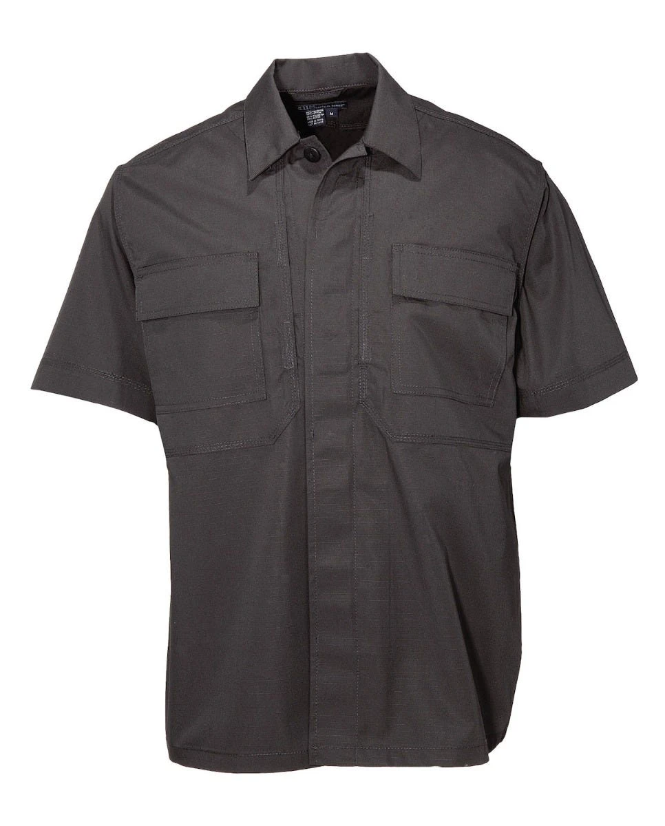 5.11 Tactical Shirts: Men's Black 71339 019 Taclite TDU Short Sleeve Shirt - Image 5