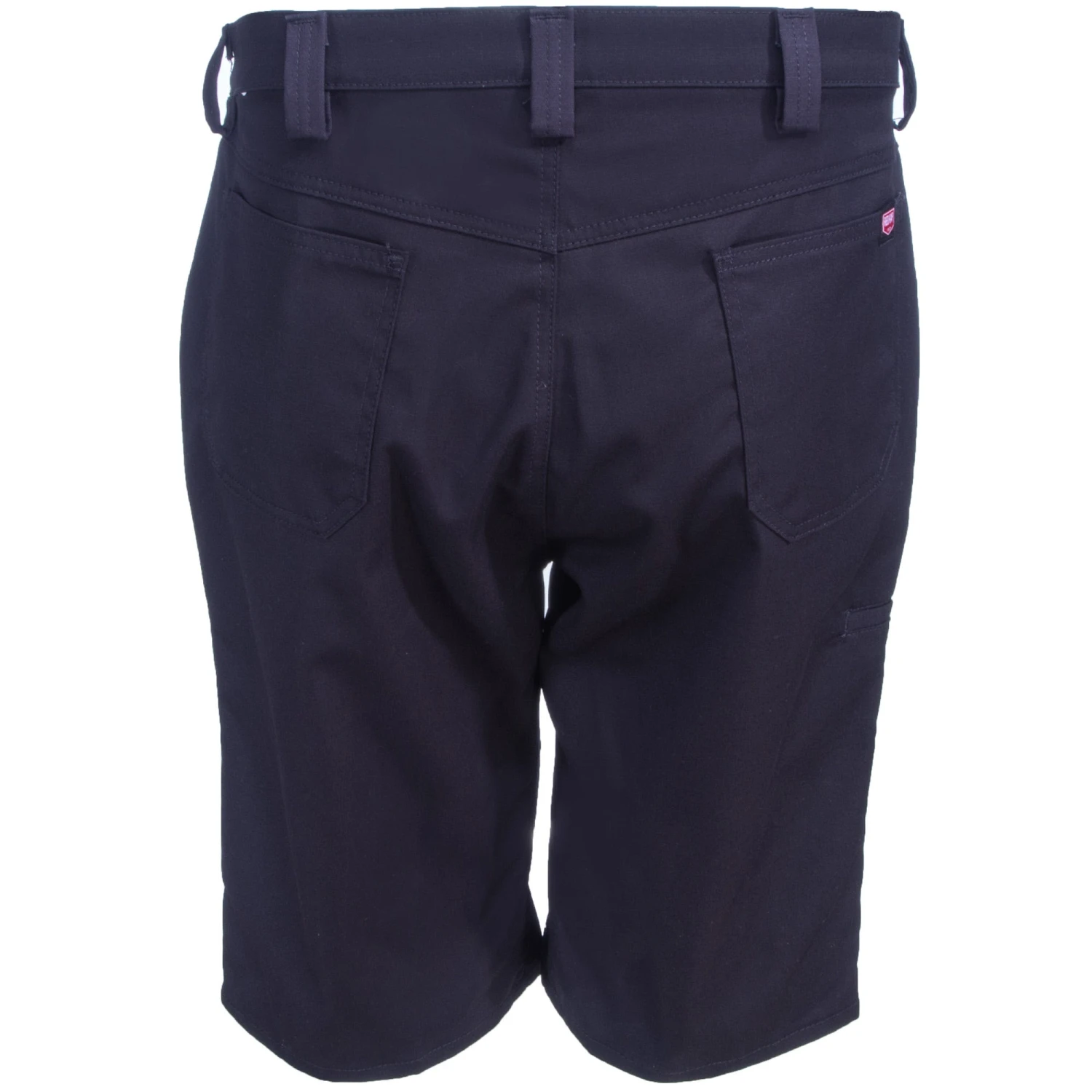 Red Kap Shorts: Men's PT4L BK Lightweight Ripstop Black Crew Shorts