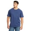 Ariat Rebar Shirt: Men's 10025378 Navy Heather Rebar Cotton Strong T-Shirt