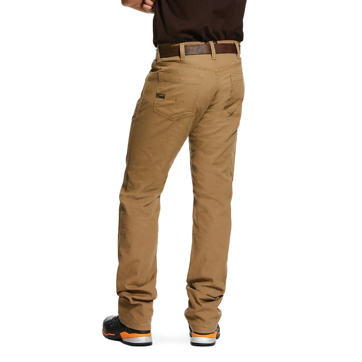 Ariat Rebar Pants: Men's 10030239 Khaki Rebar M4 Low Rise DuraStretch Stackable Straight Leg Pant - Image 2