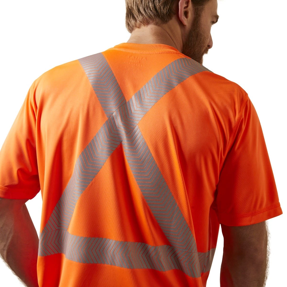 Ariat Rebar Workwear: Men's 10039195 Hi-Vis Orange ANSI T-Shirt - Image 4