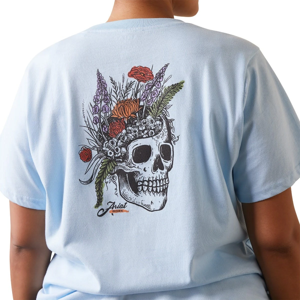 Ariat Rebar Shirts: Women's 10043848 Clearsky CottonStrong Roughneck Graphic T-Shirt - Image 8