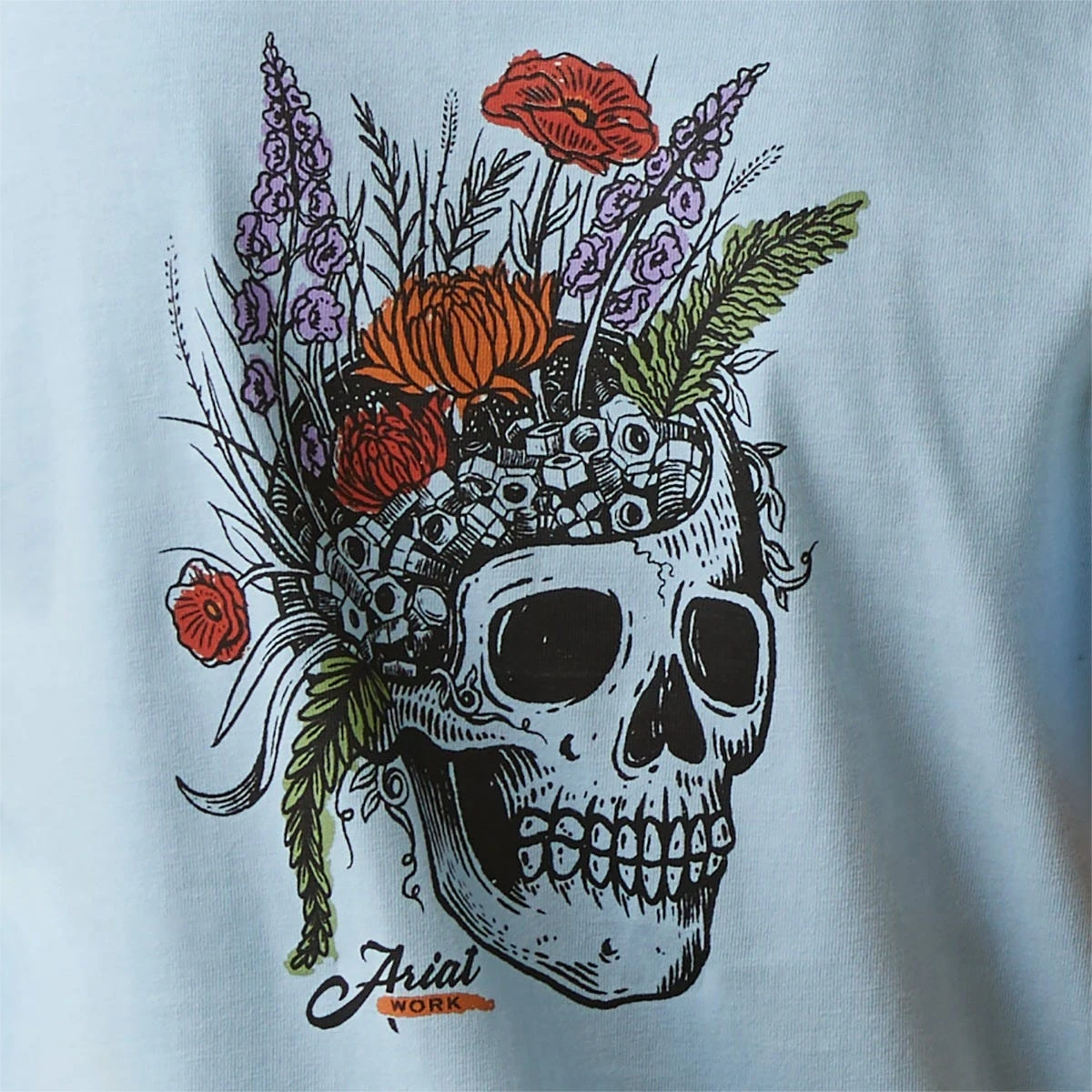 Ariat Rebar Shirts: Women's 10043848 Clearsky CottonStrong Roughneck Graphic T-Shirt - Image 7