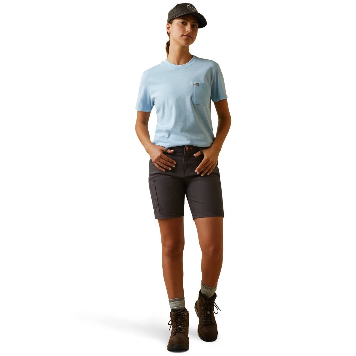 Ariat Rebar Shirts: Women's 10043848 Clearsky CottonStrong Roughneck Graphic T-Shirt - Image 3