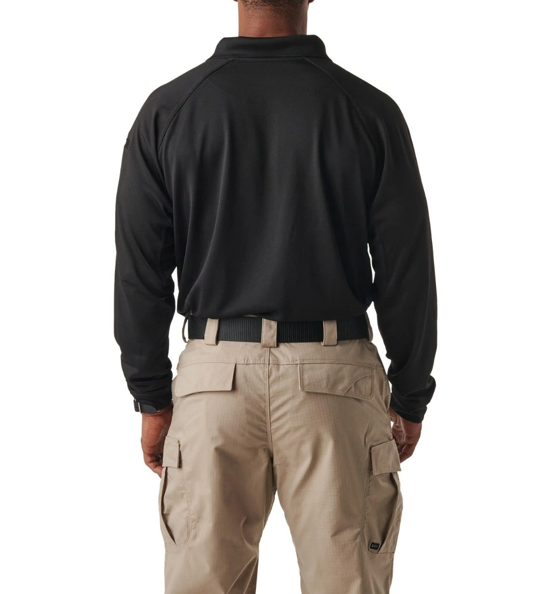 5.11 Tactical Shirts: Men's Performance Black Long Sleeve Polo Shirt 72049 019 - Image 4