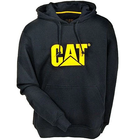 Caterpillar Sweatshirts: Men's Black W10646 016 Trademark Hooded Sweatshirt - Image 3