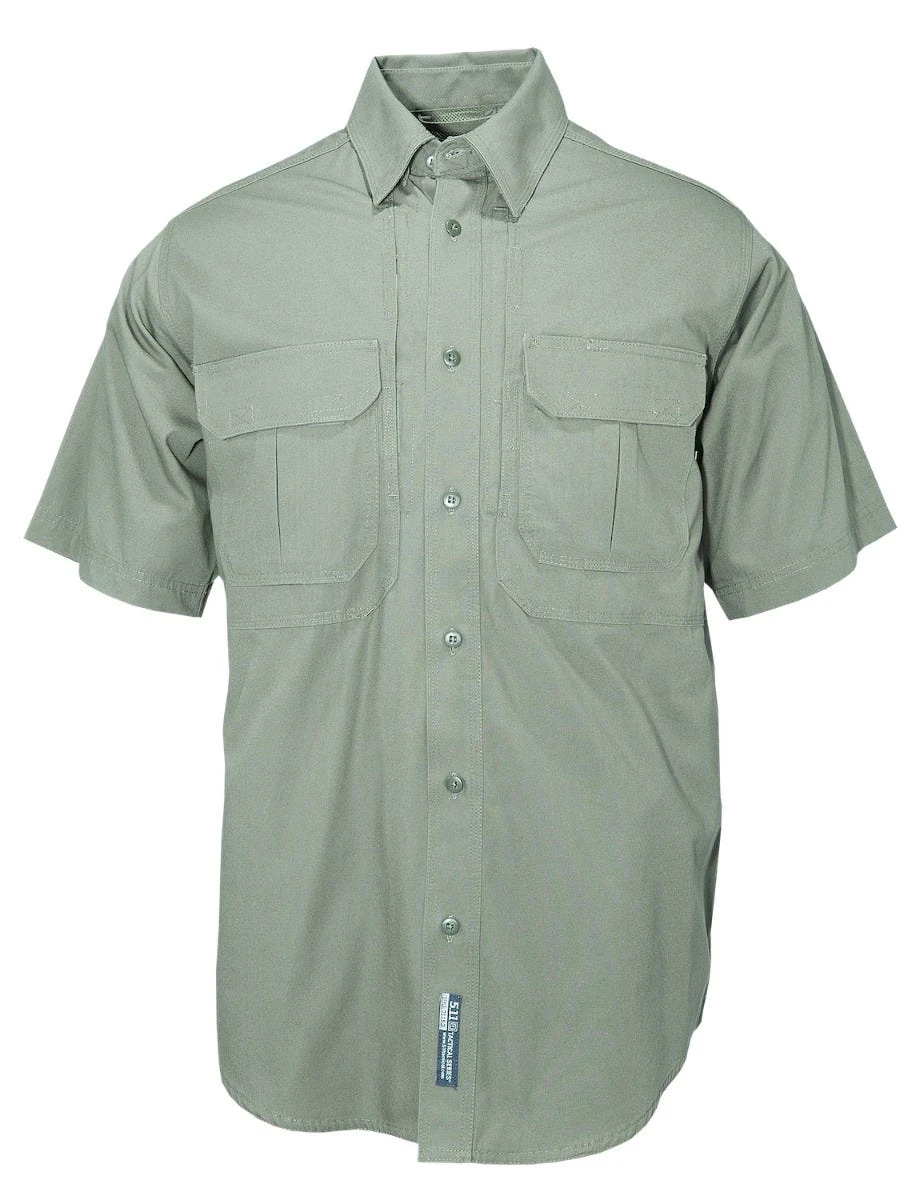 5.11 Tactical Shirts: Men's Green Cotton Uniform Shirt 71152 182