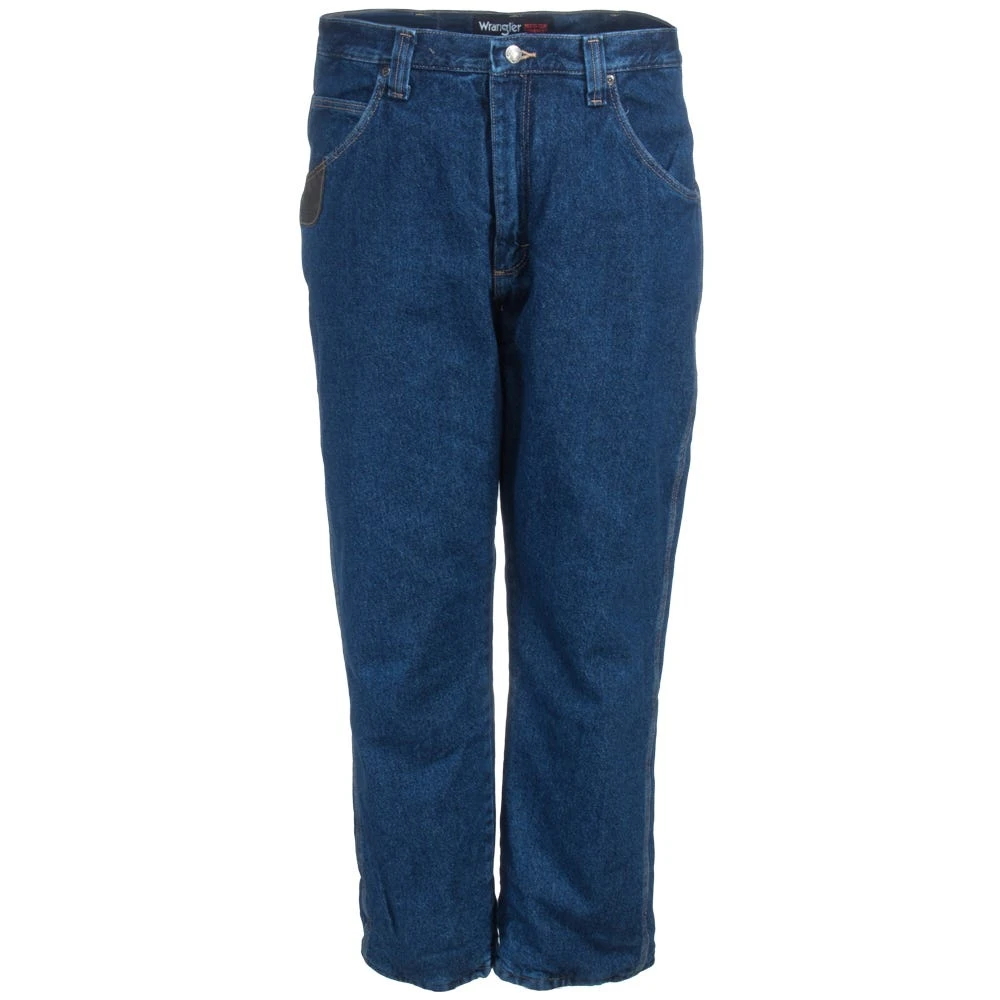 Wrangler Riggs Jeans: Men's Thinsulate-Lined 3W055 TH Relaxed Fit Dark Blue Jeans - Image 3