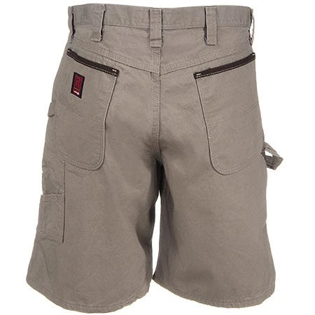 Wrangler Riggs Shorts: Men's Dark Khaki 3W320 DK Ripstop Carpenter Shorts