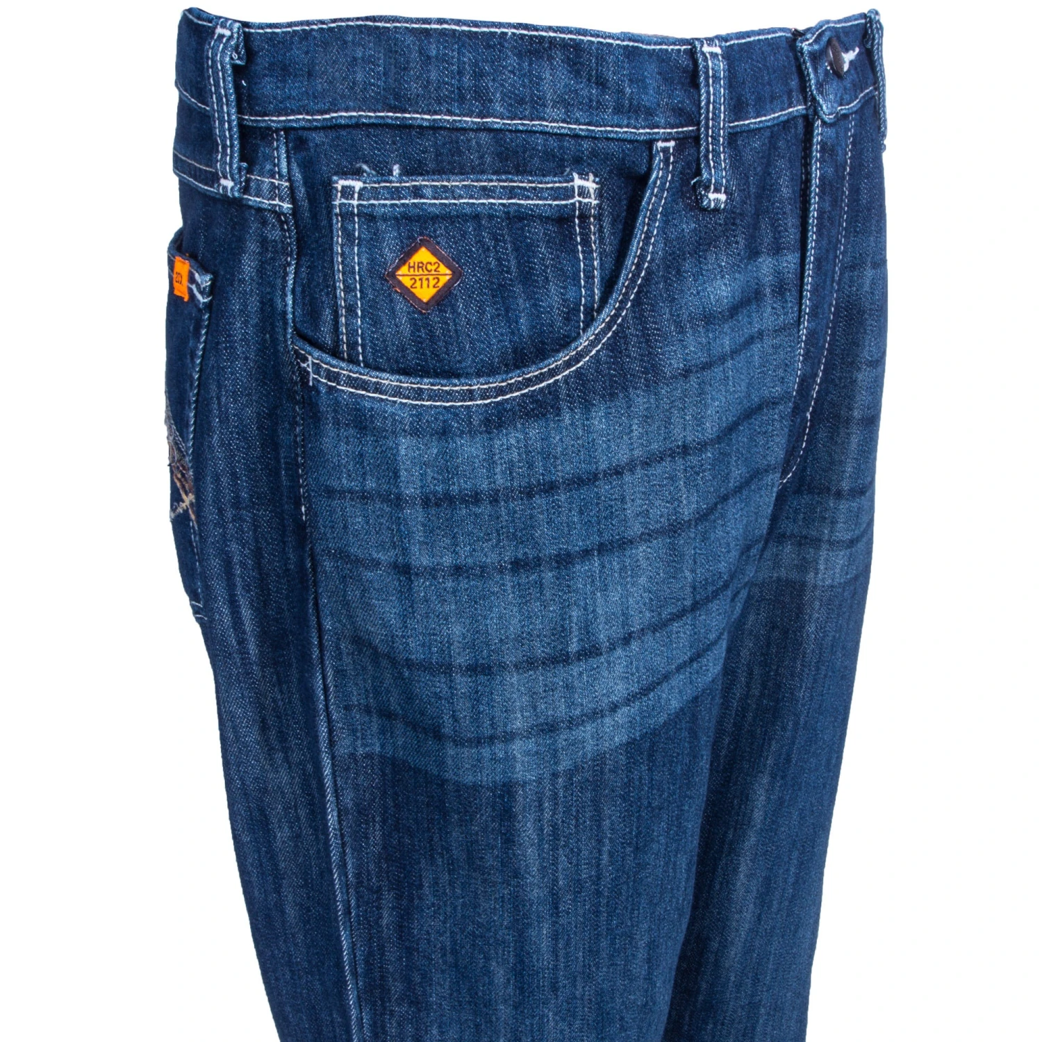 Wrangler 20X Jeans: Men's Rinse Wash Flame Resistant FR42MWR Vintage Bootcut Jeans - Image 2